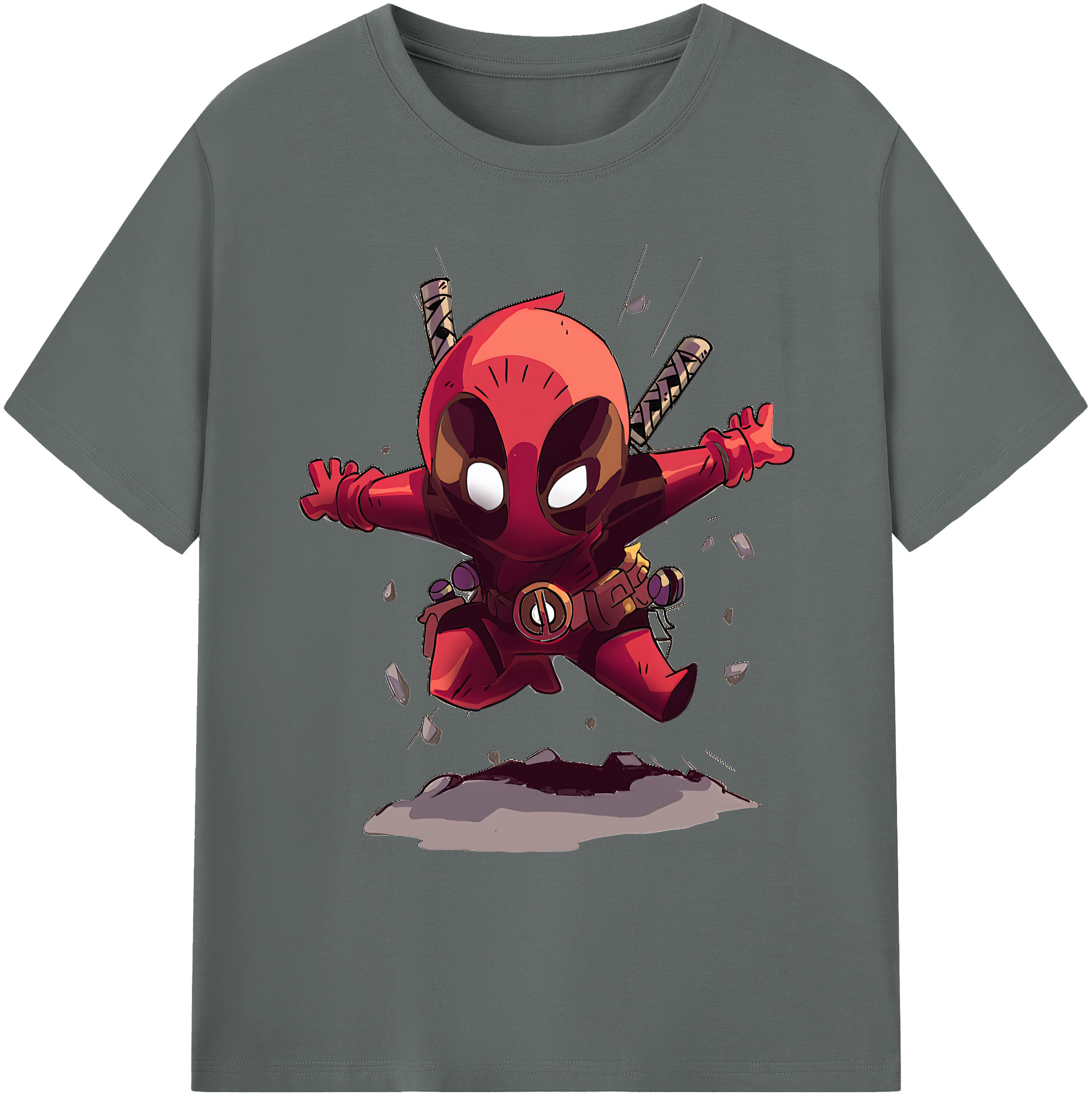 （画像用） Deadpool デッドプール 綿100％ メンズ半袖Tシャツ｜肌触りやわらか＆通気性